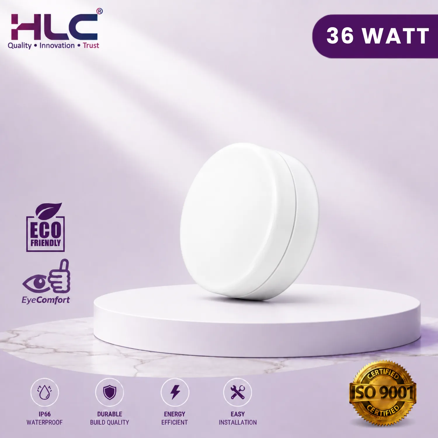 36W ROUND PANEL LIGHT - HLC LED Panel Lights (36W Round)