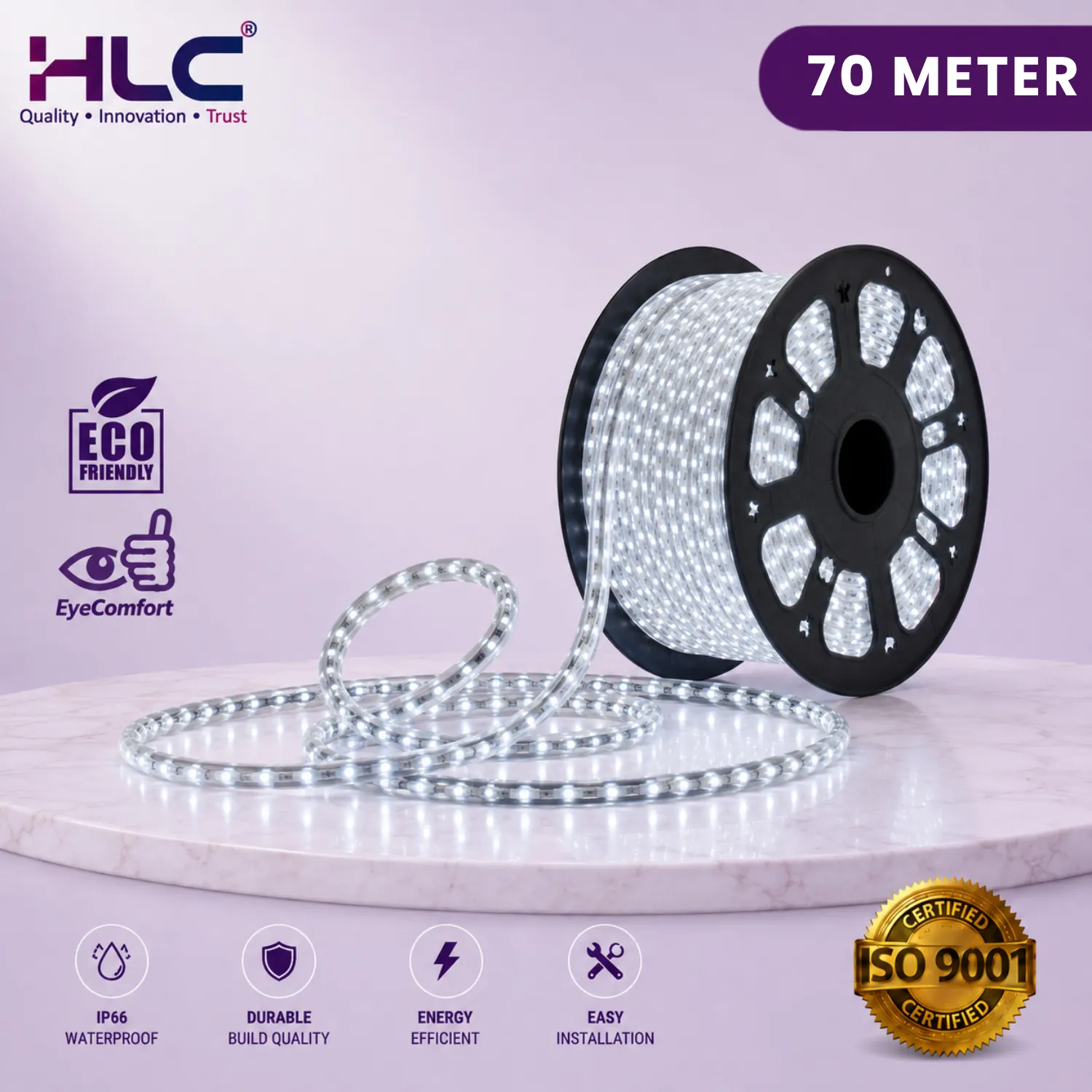 WIRELESS ROPE LIGHT - WHITE - HLC Decorative LED Lighting (88 LEDs / METER)